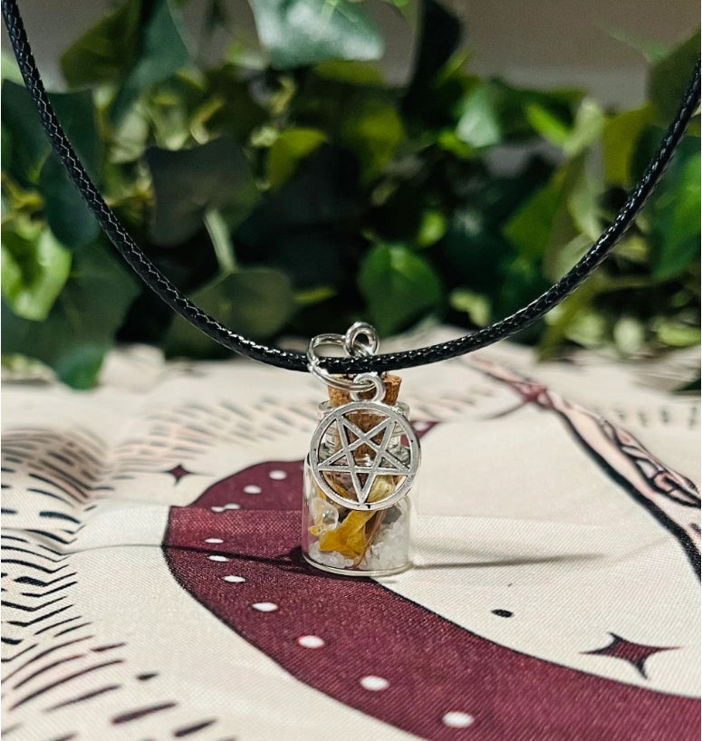 Witchcraft Spell Jar Necklaces Witchcraft Key Chains Witch